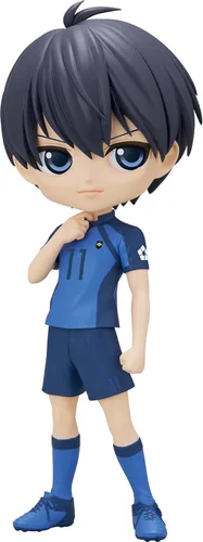 Vista 14 de Banpresto - Candado Azul - Hyoma Chigiri (ver A), Figura de Bandai Spirits Q Posket