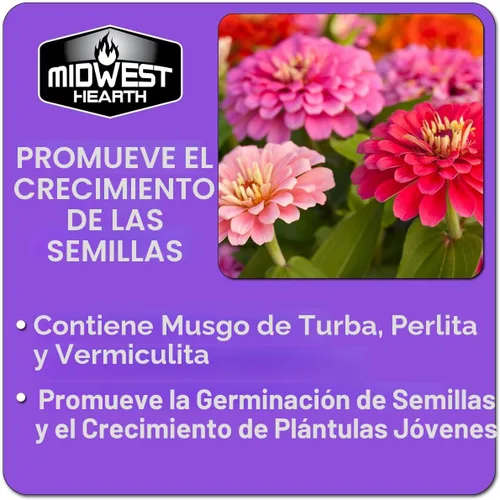 Vista 3 de Seed Starter - Mezcla natural de tierra para macetas para germinación y crecimiento (fabricada en Estados Unidos) (4 cuartos secos)