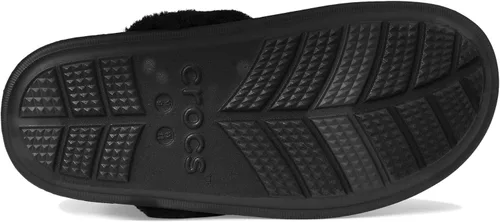 Vista 4 de Crocs - Pantuflas unisex para adultos, clásicas con forro, de pelo mullido