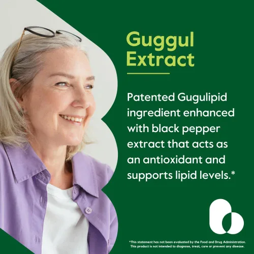 Vista 2 de BESTVITE Extracto de guggul de 500 mg (120 cápsulas vegetarianas), respaldado por investigación clínica, patentado y estandarizado, mejorado por