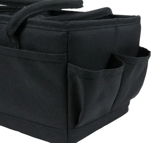 Vista 8 de Everything Mary Junior Deluxe Store & Tote Organizer - Bolso negro para manualidades con asas, organizador de almacenamiento plegable para álbumes