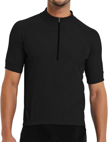 Vista 2 de Camiseta de manga corta para hombre, para correr, absorbe la humedad, para entrenamiento