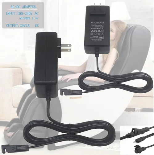 Vista 7 de Silla elevadora universal o kit de adaptador de reclinación eléctrica - Fuente de alimentación conmutada de 29 V 2 A CA/CC con cable de 8.2 pies