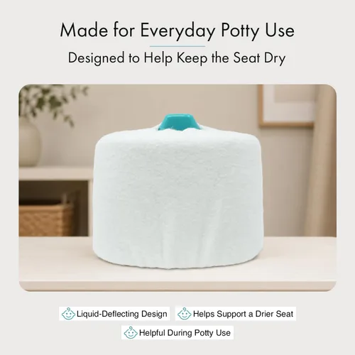 Vista 5 de Potty Cozy for Mini Orinal - Funda de asiento de forro polar de algodón 100% sin teñir, cojín suave y cálido para orinal de bebé, certificado Oeko
