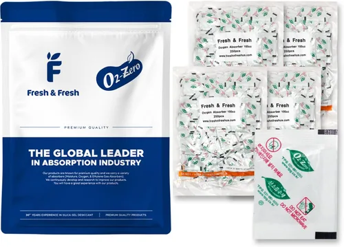 Vista 4 de Absorbedores de oxígeno prémium de 100 CC [40 paquetes] para almacenamiento de alimentos, paquetes de eliminadores de oxígeno, fabricados