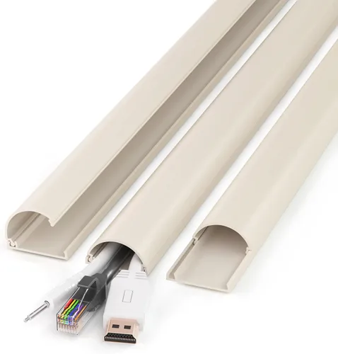 Vista 13 de ZhiYo Ocultador de cable de 39 pulgadas (3 piezas de 13 pulgadas de largo cada una), para 1-2 cables, cubiertas de cable autoadhesivas para cables