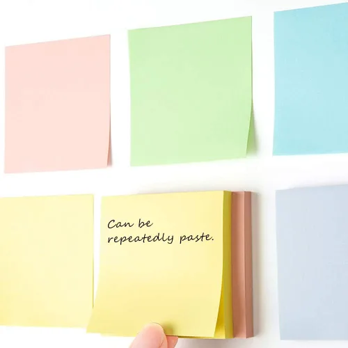 Vista 5 de Phthdoty - 8 blocs de notas adhesivas emergentes de 3 x 3 pulgadas, 4 colores pastel, 640 hojas Pop-Up Refills with Strong Adhesion and Clean