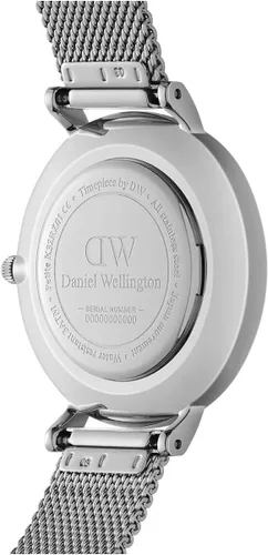 Vista 5 de Daniel Wellington Reloj Petite Sterling, pulsera de malla de plata
