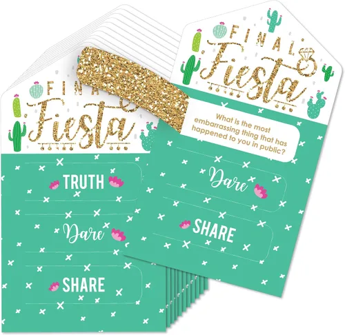 Vista 9 de Big Dot of Happiness On Cloud 9 - Juego de 12 tarjetas de encurtidos para despedida de soltera o despedida de soltera – Truth, Dare, Share Pull Tabs