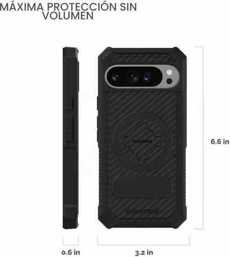 Vista 4 de Rokform - Funda resistente para Google Pixel 9 Pro XL, Magentic + RokLock (negro)