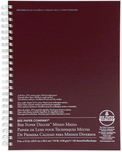 Vista 8 de Bee Paper - Libreta de bocetos de medios mixtos Super Deluxe de 4"x 6", 60 hojas