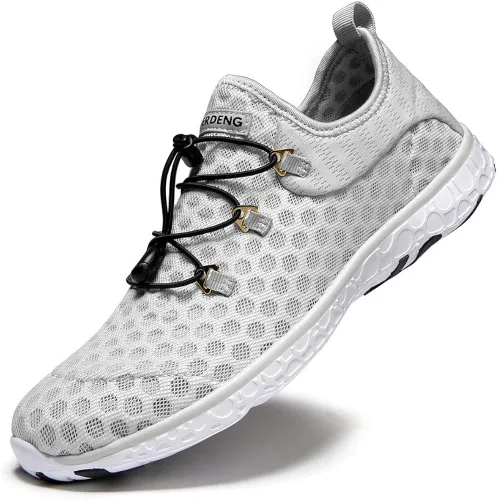 Vista 8 de MOERDENG - Zapatos de agua de secado rápido para mujer ligeros para deportes al aire libre playa piscina ejercicio