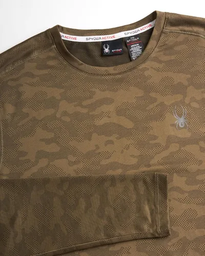 Vista 3 de Spyder Camisa activa para hombre - Camisa de entrenamiento de manga larga de camuflaje - Camiseta de entrenamiento ligera para hombre (S-XL)