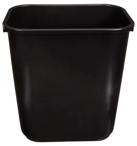 Vista 7 de Amazon Basics Cubo de basura pequeño, papelera rectangular para oficina comercial, 3 galones (paquete de 2), color negro