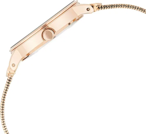 Vista 3 de Anne Klein AK3220 Reloj de pulsera con cadena acentuada con diamantes para mujer