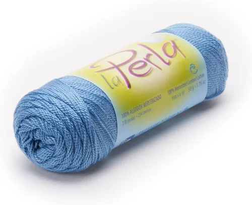 Vista 5 de LA Perla de Omega - Hilo Perle 100% algodón mercerizado ideal para ganchillo fino - Color: 01 - Blanco 601