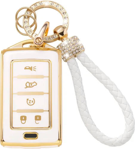 Vista 37 de Gematay Funda para llavero de Mercedes Benz con cordón, funda de TPU suave compatible con Mercedes Benz C E S M CLS CLK G Class Smart Key Holder
