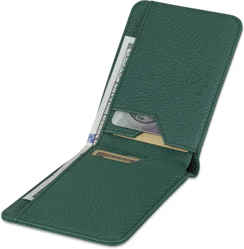 Vista 4 de Vaultskin MANHATTAN - Cartera plegable minimalista delgada y tarjetero de crédito con bloqueo RFID e ideal para bolsillo frontal