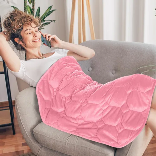 Vista 35 de Topblan - Manta pesada para adultos de 12 libras, suaves y cómodas mantas de forro polar con sherpa lanudo, manta pesada de jacquard elegante