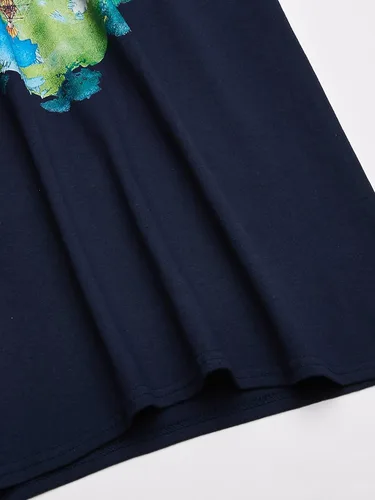 Vista 3 de Liquid Blue Camiseta gráfica de manga larga con tapa de álbum frágil de Yes