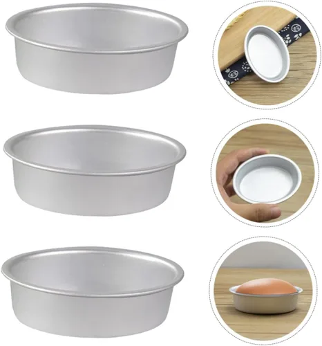 Vista 10 de 6 moldes para pasteles anodizados para tartas de queso, pan y postres, utensilios para hornear reutilizables