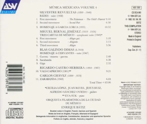 Vista 2 de Musica Mexicana, Vol. 4