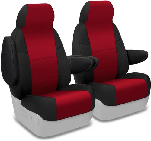 Vista 55 de Coverking Custom Fit cubierta de asiento para determinados modelos de Chevrolet – neopreno, Negro
