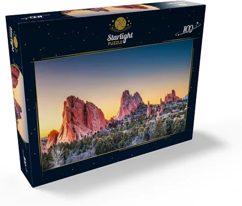 Vista 2 de MyPuzzle Garden of The Gods, Colorado Springs, Colorado, Estados Unidos, rompecabezas prémium de 100 piezas para adultos