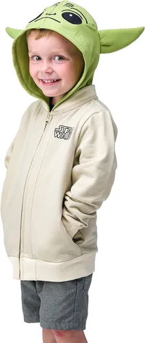 Vista 2 de Star Wars Mandalorian Baby Yoda Grogu - Sudadera con capucha para niños