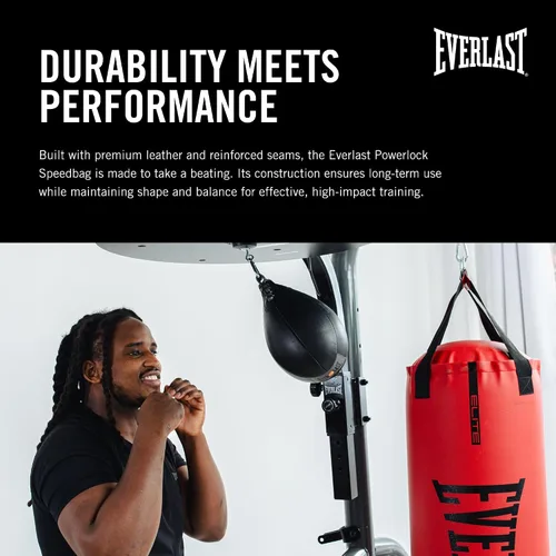 Vista 4 de Everlast Speed Punching Bag Speed Bag for Boxing & MMA Durable Reflex Training Boxing Bag for Hand Speed, Accuracy & Home Gym Workouts