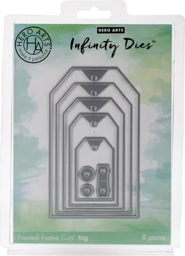 Vista 18 de Hero Arts DI337 Infinity Dies, anidación ovalada infinita Nesting Oval