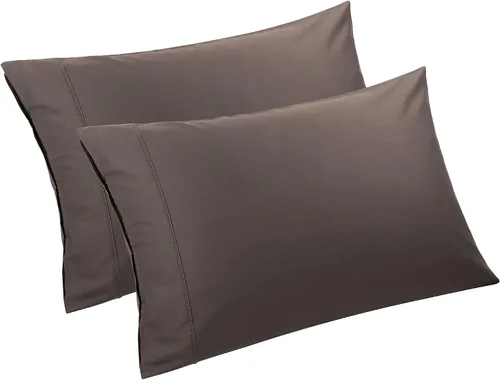 Vista 9 de PiccoCasa Beaver - Juego de 2 fundas de almohada de tamaño estándar, súper suaves con cierre de cremallera, fundas de almohada 100% algodón