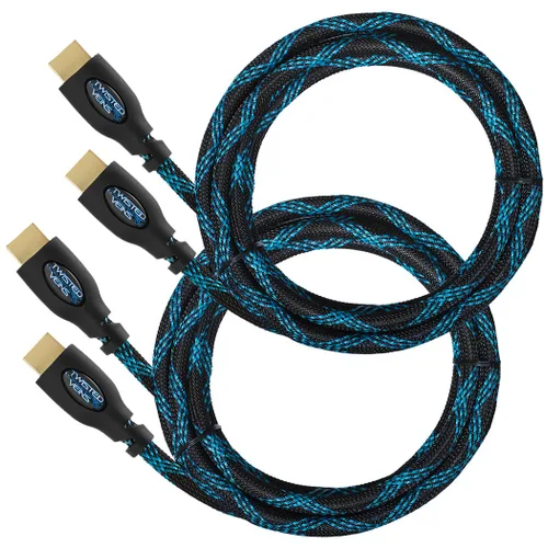 Vista 2 de Paquete de 2 cables HDMI 4K de 15 pies, paquete múltiple