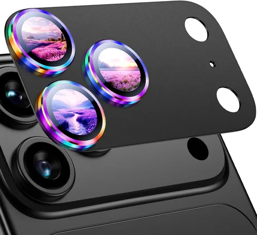 Vista 12 de Uyiton para iPhone 13 Pro/iPhone 13 Pro Max Protector de Lente de Cámara, [Fuerte Adhesión] [Protección contra Caídas] Cubierta de Cámara Posterior
