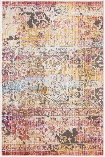 Vista 3 de Unique Loom Colección Deepa - Alfombra de área - Arte (rectangular 2' 0" x 3' 0", Multi/ Marfil)