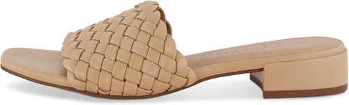 Vista 2 de CUSHIONAIRE Sandalia de tacón bajo tejido Nerida para mujer + espuma viscoelástica