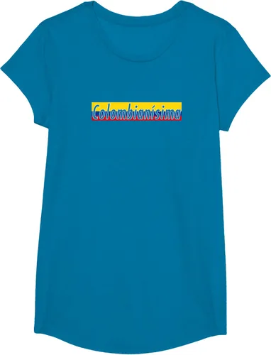 Vista 42 de Camisas Colombianisima Colombia para mujer Bandera de Colombia, Negro, S