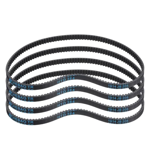Vista 57 de uxcell 4 piezas HTD-3M Correa de Distribución de Goma 48 Dientes, Longitud de Paso 144mm x Ancho 6mm x Altura 2.4mm, Correa de Polea de Distribución