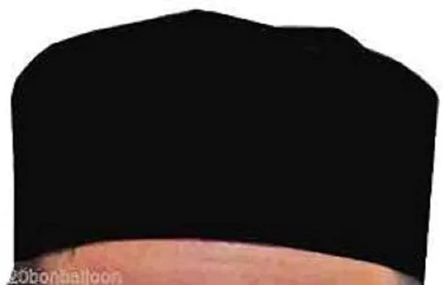 Vista 6 de 1 unids egipcio kufi koofi topi imam sombrero liso negro oración musulmán islámico islámico hombre superior simple diseño tela calavera ceremonia