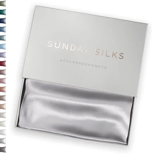 Vista 53 de FUNDA DE ALMOHADA DE SEDA DE MORERA 100% SUNDAYSILKS™, Fundas de almohada de seda para cabello y piel, Superior a la funda de almohada de satén