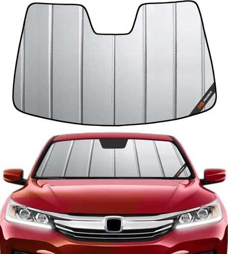 Vista 10 de Parasol para parabrisas Pigenius para Honda Accord 2023-2026, parasol personalizado para ventana delantera - Cuero