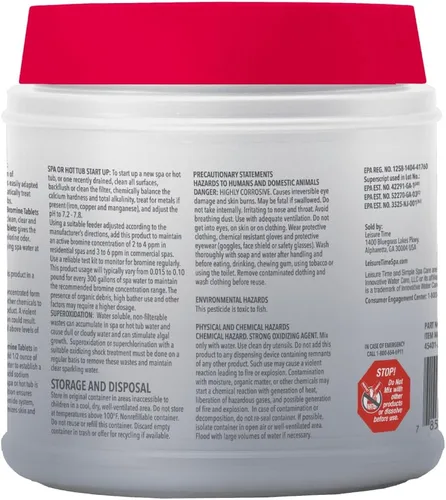 Vista 2 de Leisure Time 45401, Spa Bromine Tablets, 2.2 lbs