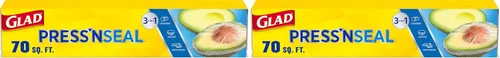 Vista 9 de Glad Press'N Seal Food Plastic Wrap, 70 Square Foot Roll (Package May Vary)