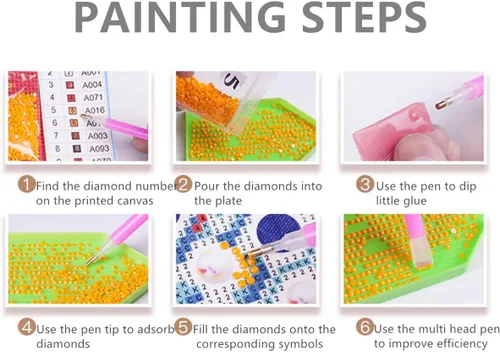 Vista 3 de YAYOU 2 kits de pintura de diamantes 5D, pintura de paisaje de fama mundial, pintura de diamantes por números, para decoración de pared, 12 x 16