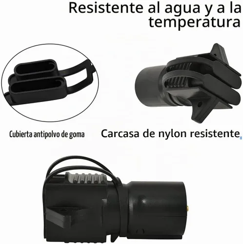Vista 4 de BELOMI Adaptadores de enchufe de remolque, conector de remolque de hoja plana de 7 pines a 4 y 5, enchufe de hoja plana 2 en 1, accesorios