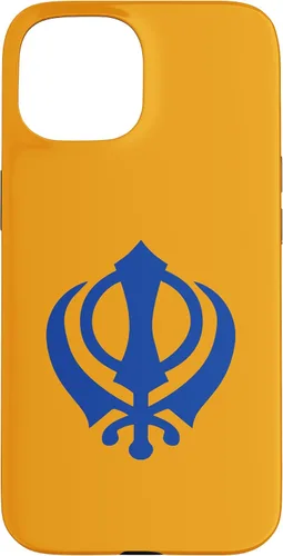 Vista 6 de Khanda Sikh Symbol Chakkar Kirpans Chakra Sikhism - Carcasa para iPhone 17