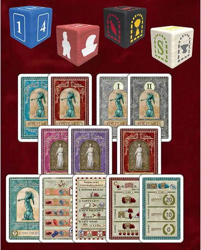 Vista 4 de Rio Grande Games Expansión Concordia Solitaria: Estrategia de juegos de mesa en solitario y para 2 jugadores