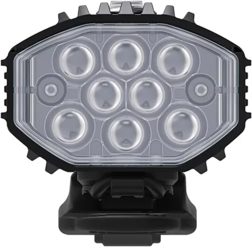 Vista 4 de LEZYNE Micro Drive Pro Bicicleta USB recargable IPX7 Luz frontal LED blanca con múltiples modos de sólido y flash Soporte de correa de goma