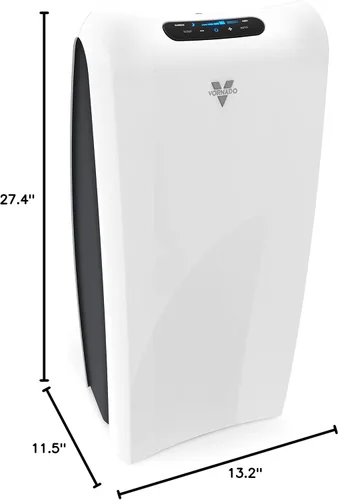 Vista 6 de Vornado Purificador de aire AC550 con filtro HEPA verdadero, captura alérgenos, humo, olores, polen, polvo, caspa de mascotas
