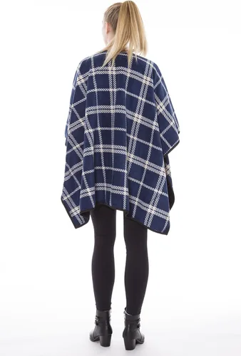 Vista 4 de BSB LL Blanket Poncho Ruana - Cárdigan de punto con frente abierto, varios estilos